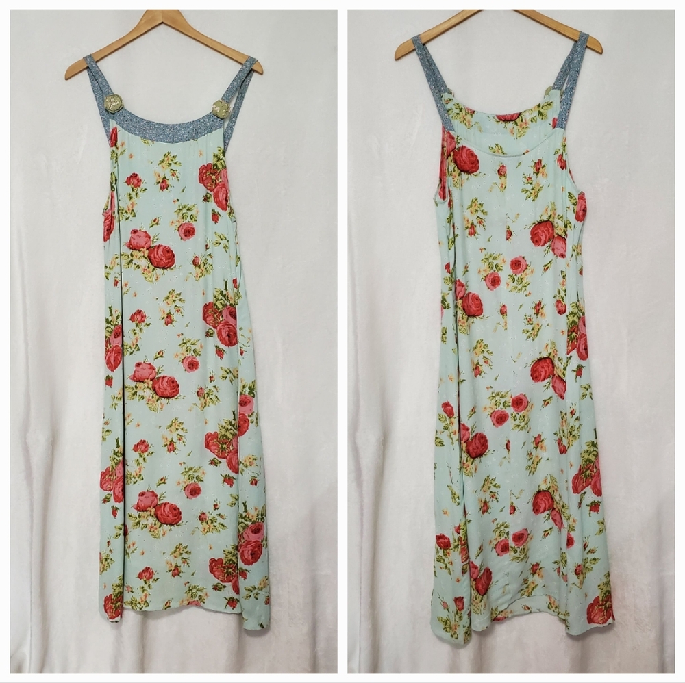 Carol Anderson California Sleeveless Maxi Floral Dress Size M